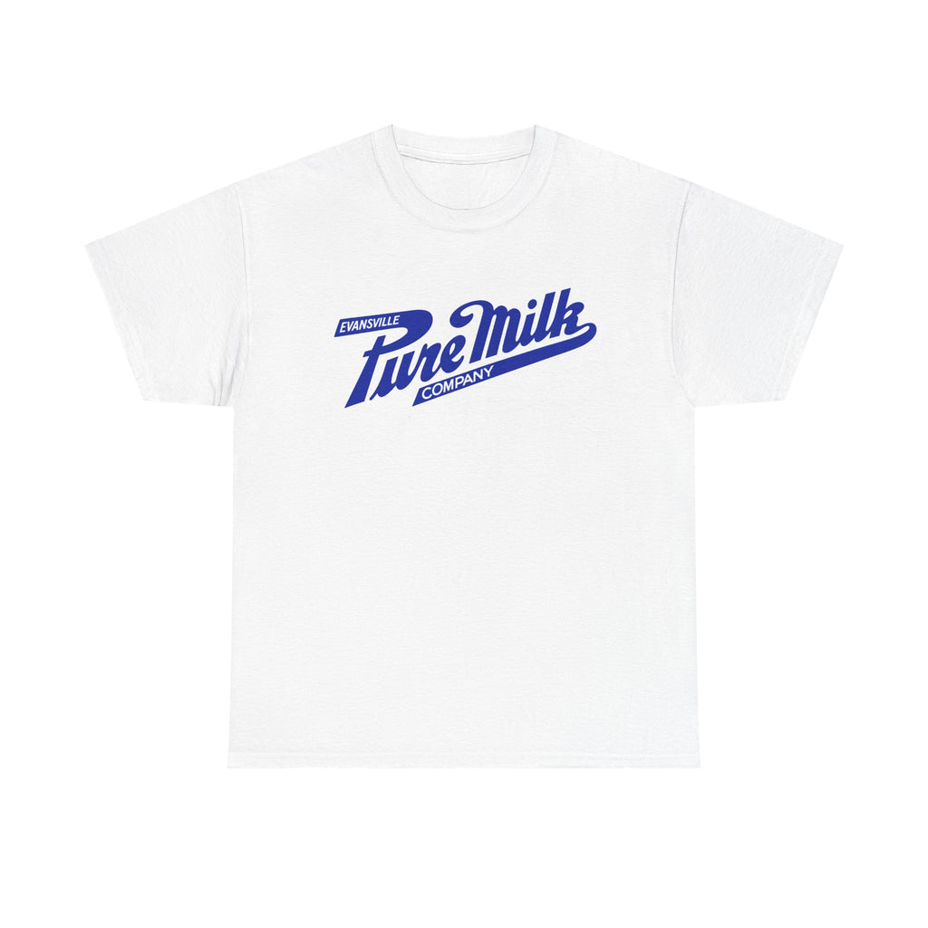Retro Logo T-Shirt — Vintage Evansville Pure Milk Co. Tee