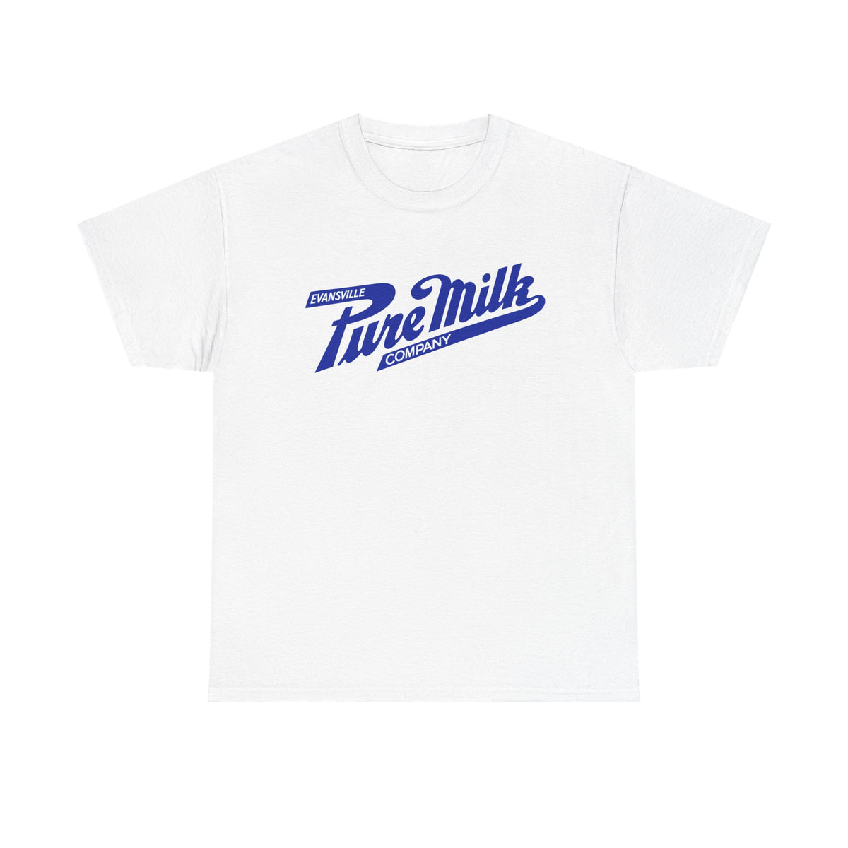 Retro Logo T-Shirt — Vintage Evansville Pure Milk Co. Tee