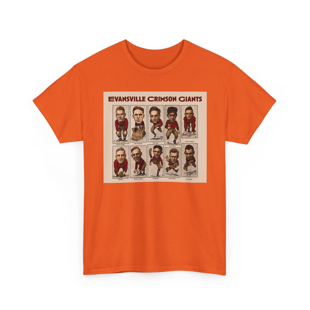 Evansville Crimson Giants Vintage Football Player Card Tee