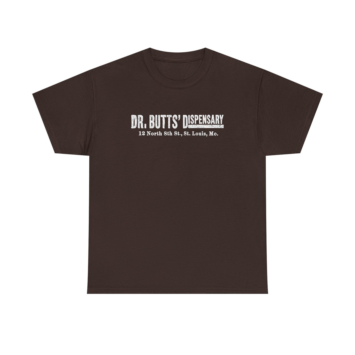 Dr. Butts' Dispensary St. Louis 1881 Tee – Vintage Apothecary Logo Shirt
