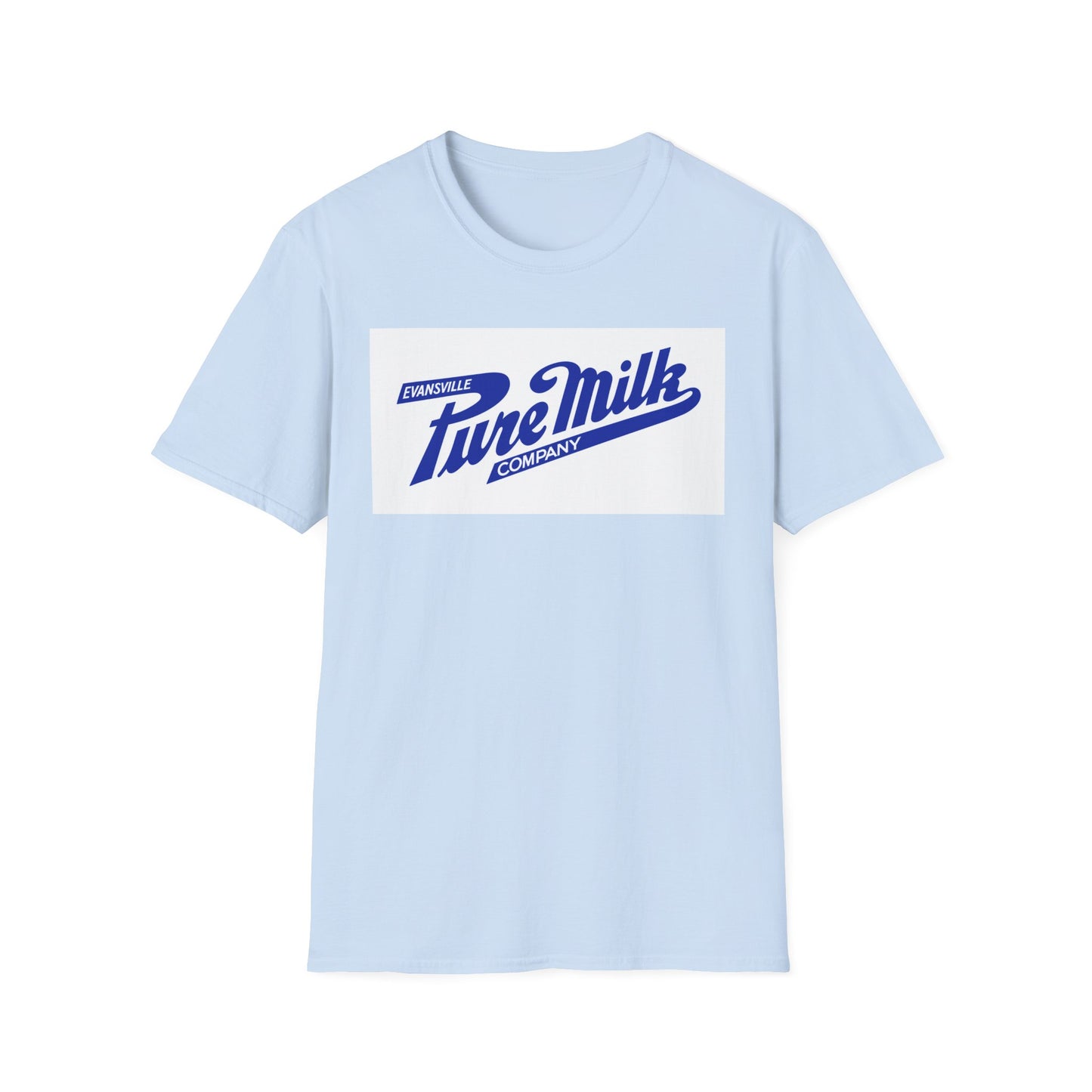 Copy of Pure Milk Company Retro Tee — Vintage Evansville Dairy Logo T-Shirt