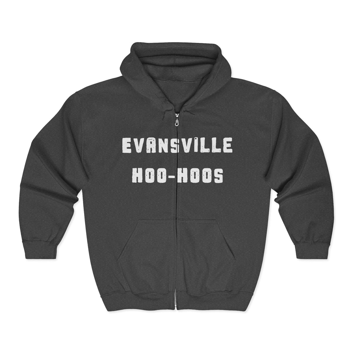 Evansville Hoo-Hoos 1911 Logo Full‑Zip Hoodie — Retro Baseball Club Logo