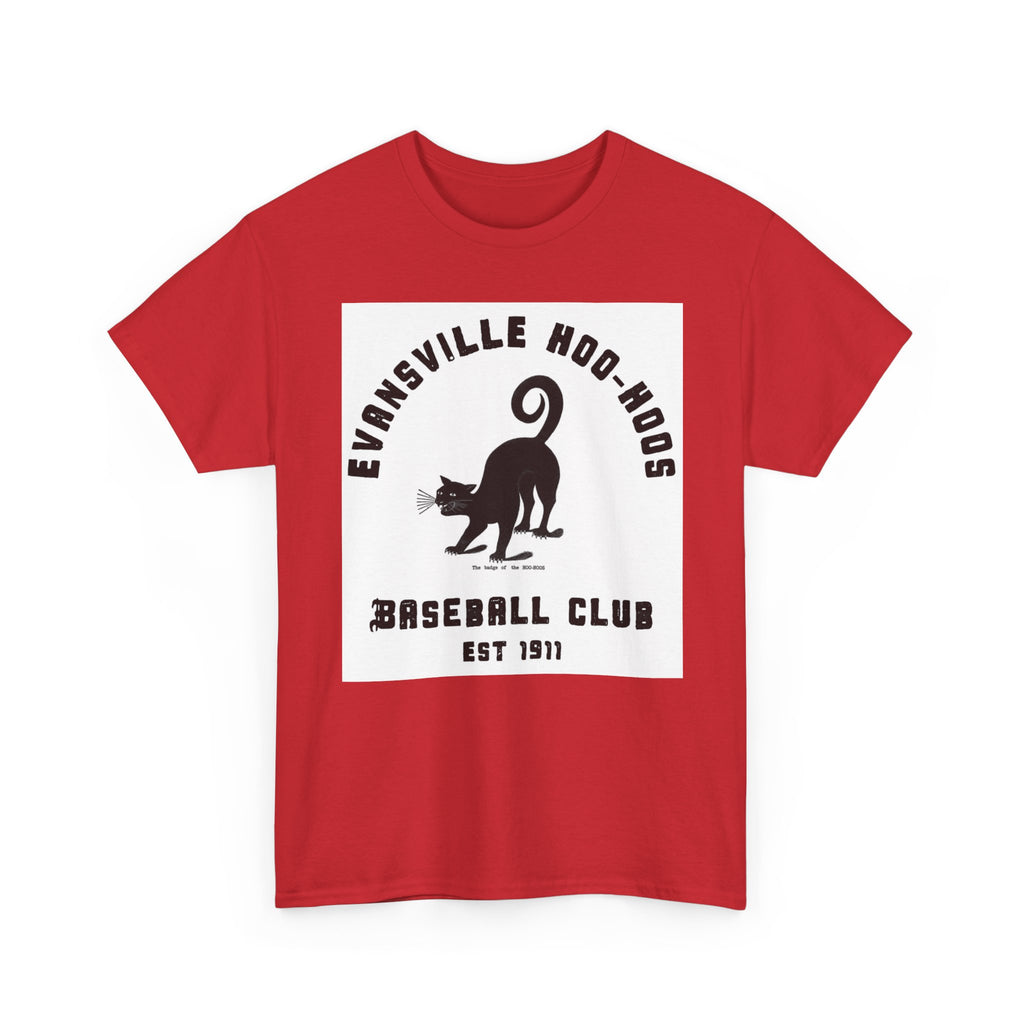 Evansville Hoo-Hoos 1911 Vintage Cat Baseball Tee
