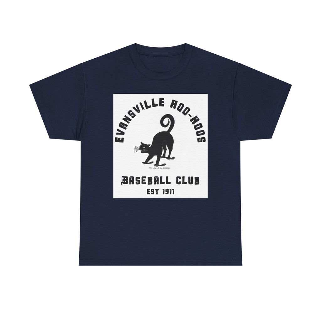 Evansville Hoo-Hoos 1911 Vintage Cat Baseball Tee