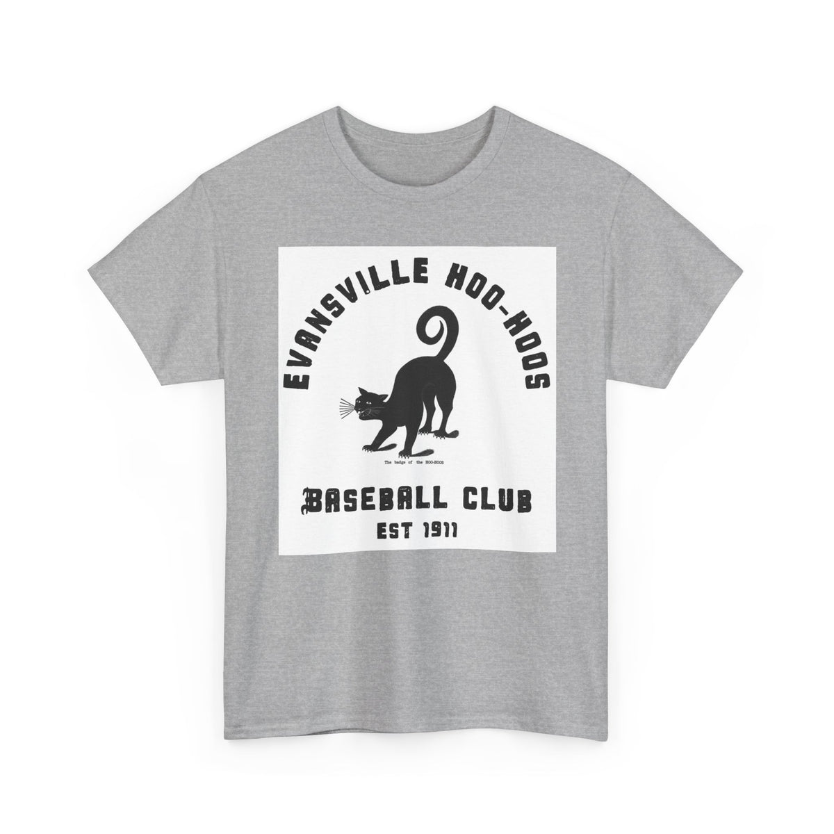 Evansville Hoo-Hoos 1911 Vintage Cat Baseball Tee