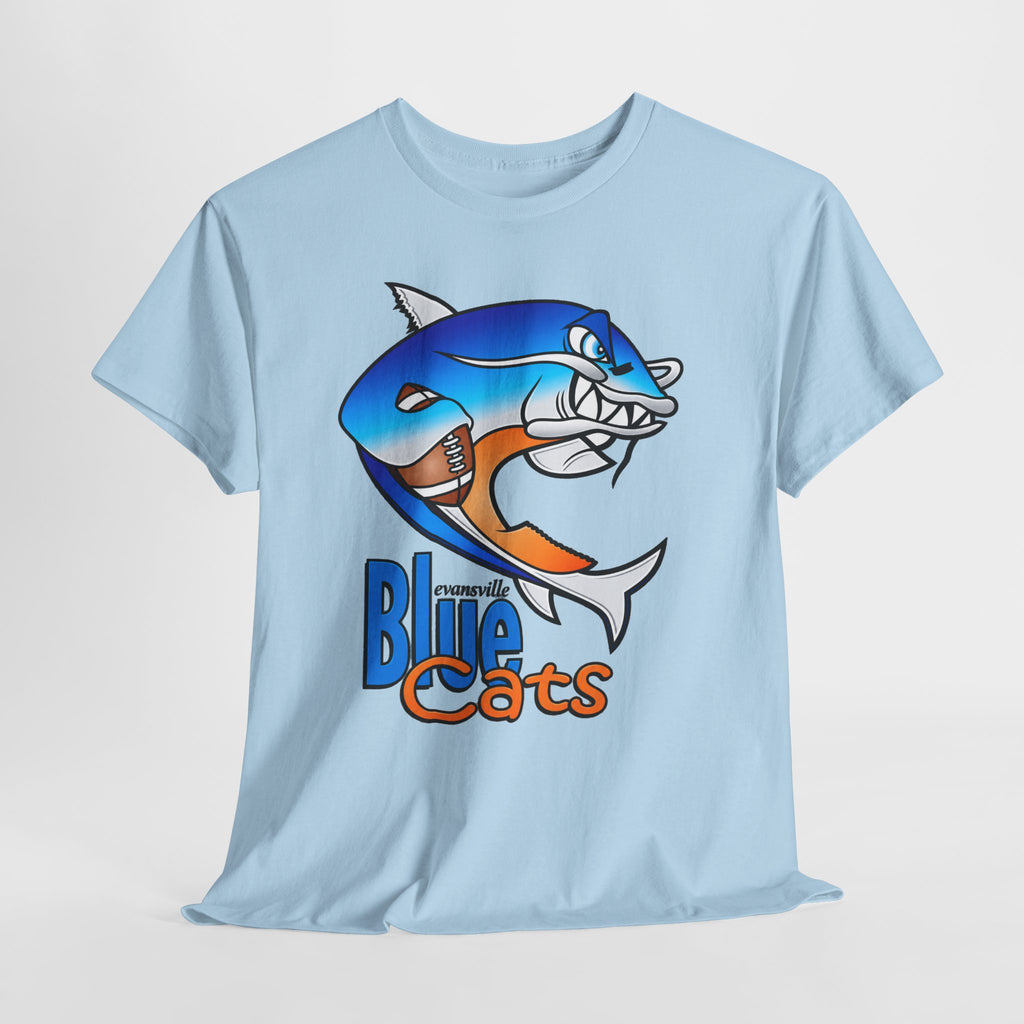 Evansville Blue Cats Shark Mascot T-Shirt