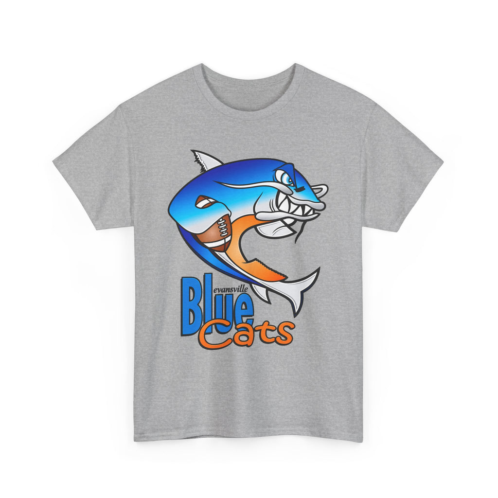 Evansville Blue Cats Shark Mascot T-Shirt