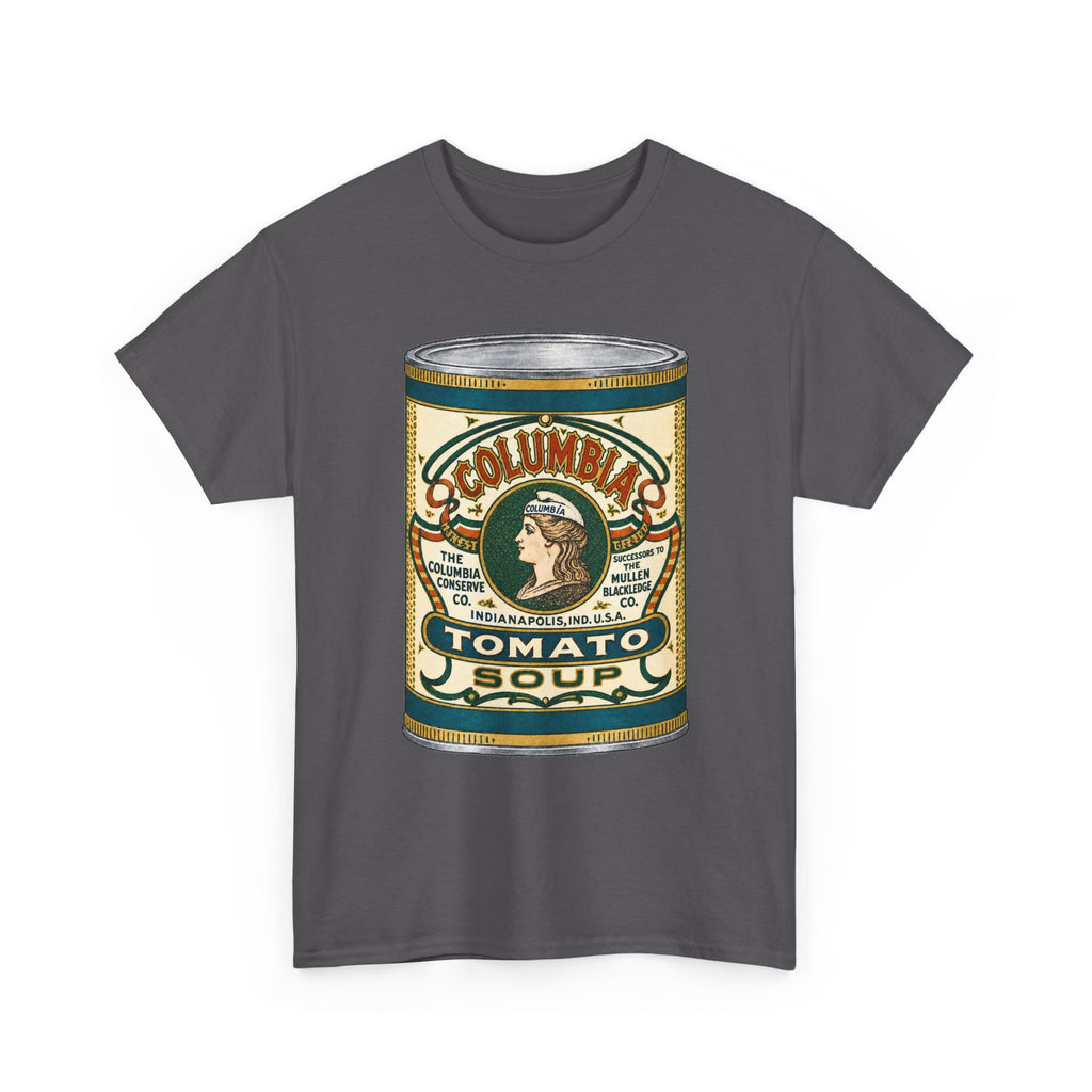 Columbia Tomato Soup Can T-Shirt…Indianapolis 1904 Ad