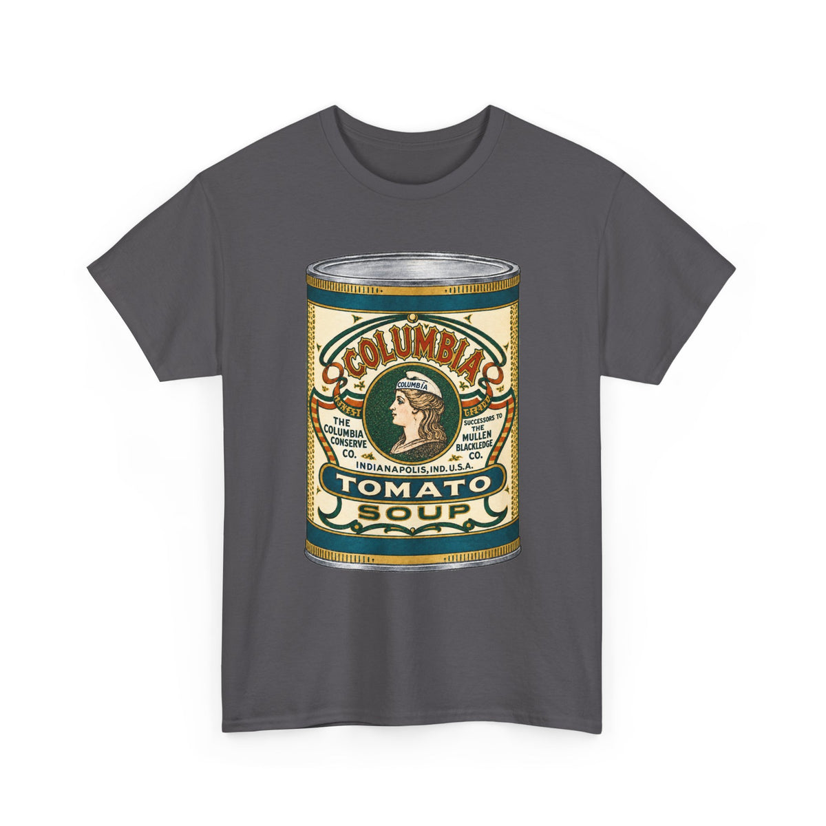 Columbia Tomato Soup Can T-Shirt…Indianapolis 1904 Ad