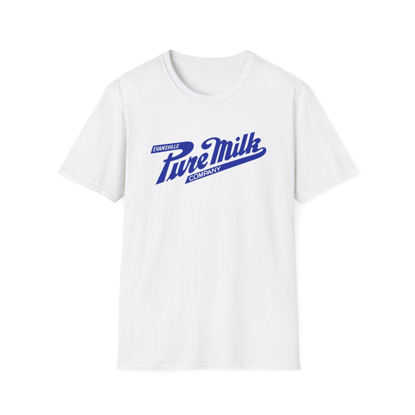 Copy of Pure Milk Company Retro Tee — Vintage Evansville Dairy Logo T-Shirt