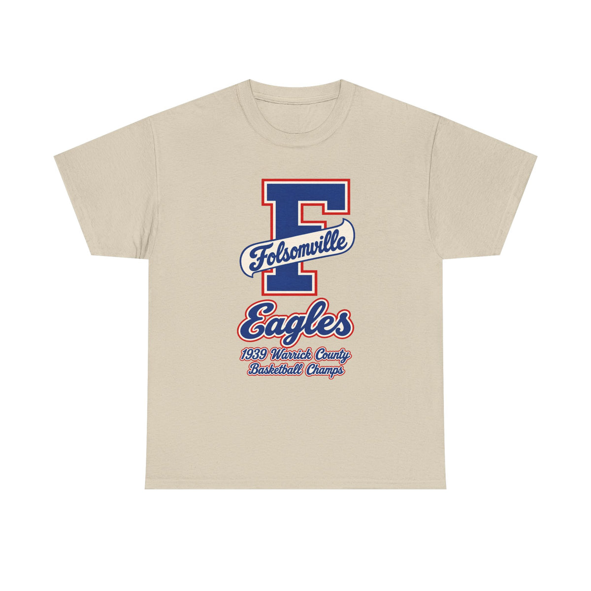 Folsomville High School Eagles Basketball Team Logo T-Shirt