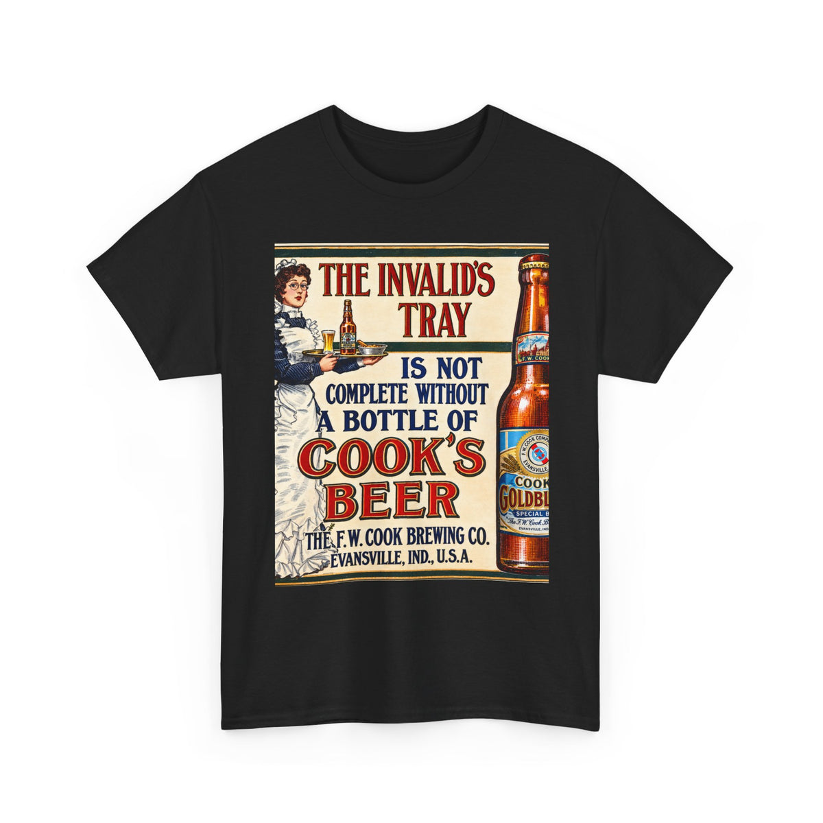 Vintage 'Cook’s Beer' Retro Ad Tee — 1903 Brewery Graphic T‑Shirt