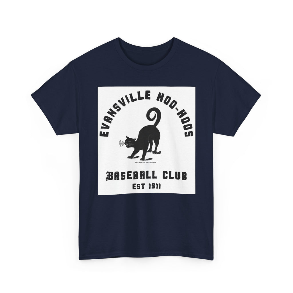 Evansville Hoo-Hoos 1911 Vintage Cat Baseball Tee