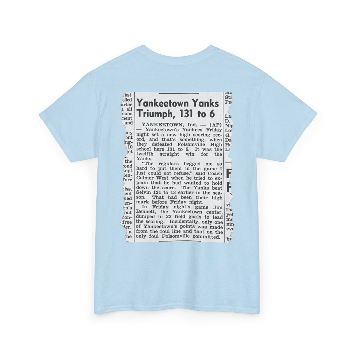 Yankeetown Yanks High School Basketball T-Shirt