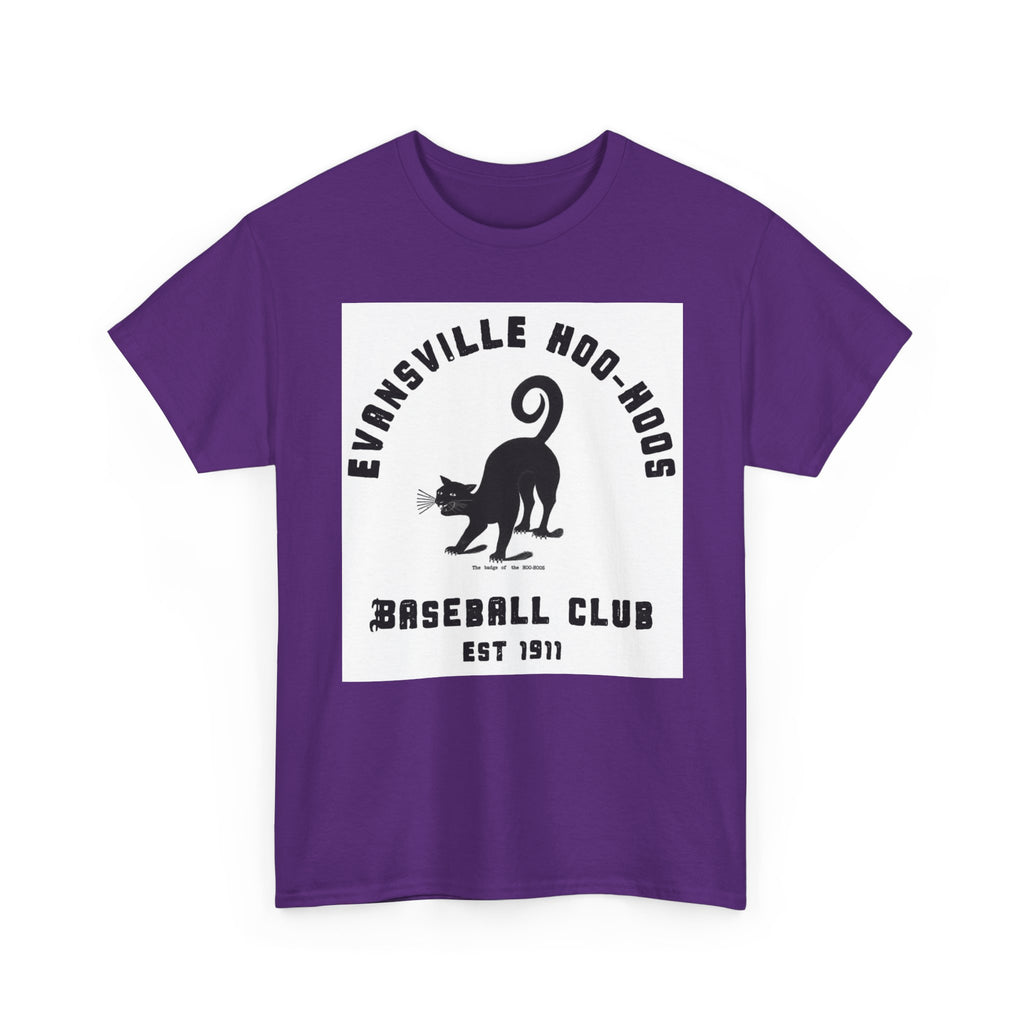 Evansville Hoo-Hoos 1911 Vintage Cat Baseball Tee