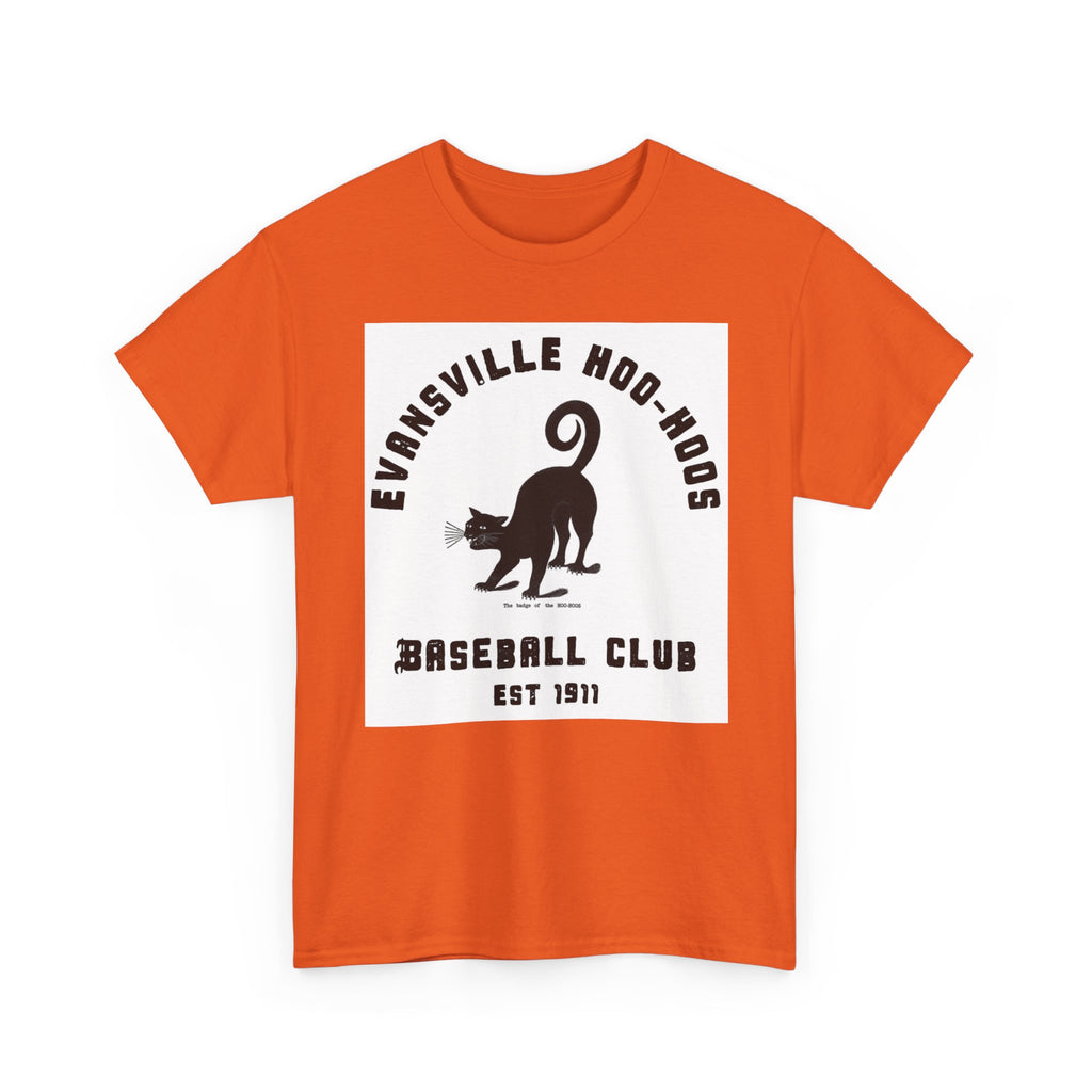 Evansville Hoo-Hoos 1911 Vintage Cat Baseball Tee