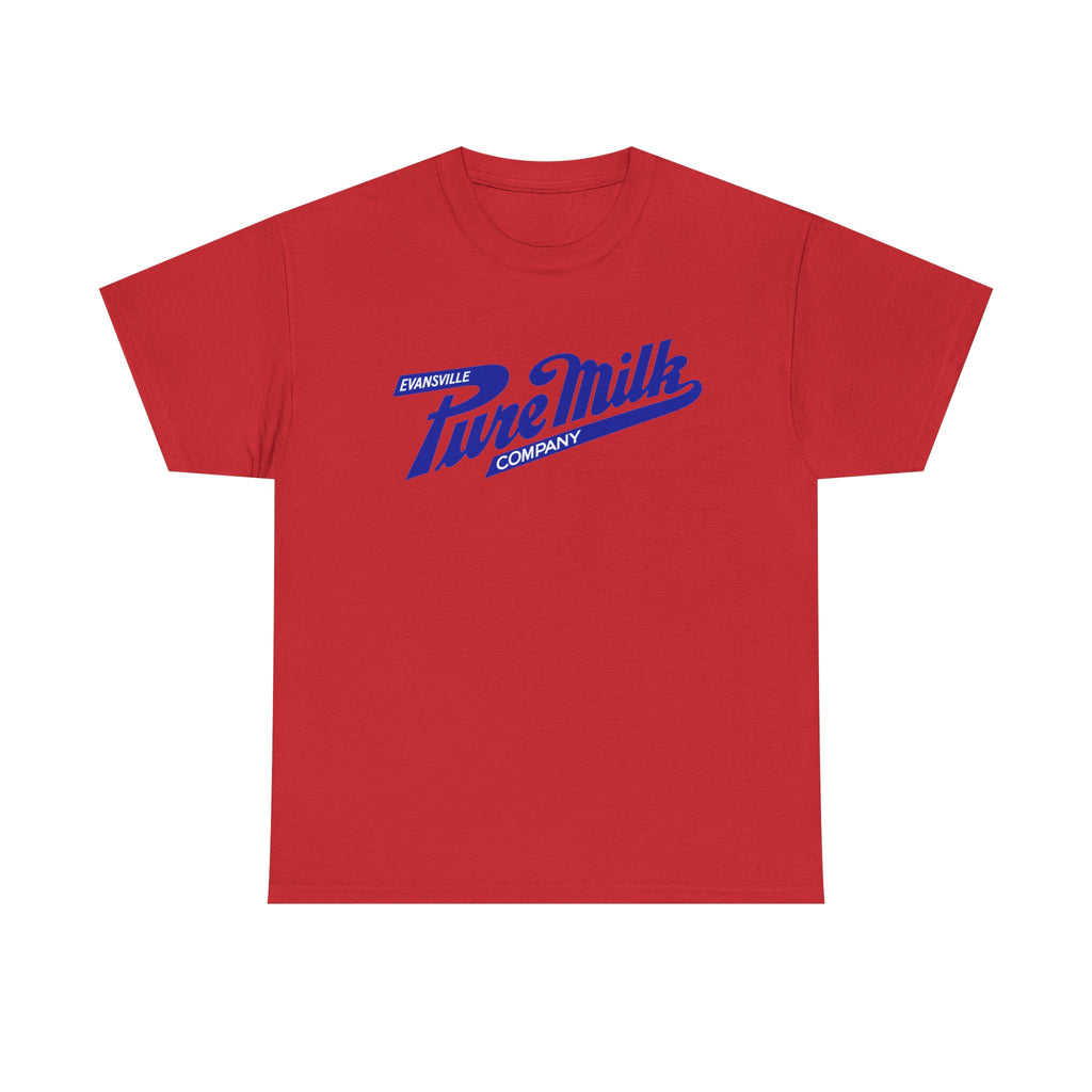 Retro Logo T-Shirt — Vintage Evansville Pure Milk Co. Tee