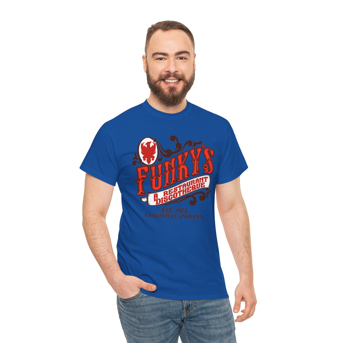 Funky’s Evansville, IN Restaurant & Discotheque Tee — Vintage Evansville, Indiana Graphic T‑Shirt