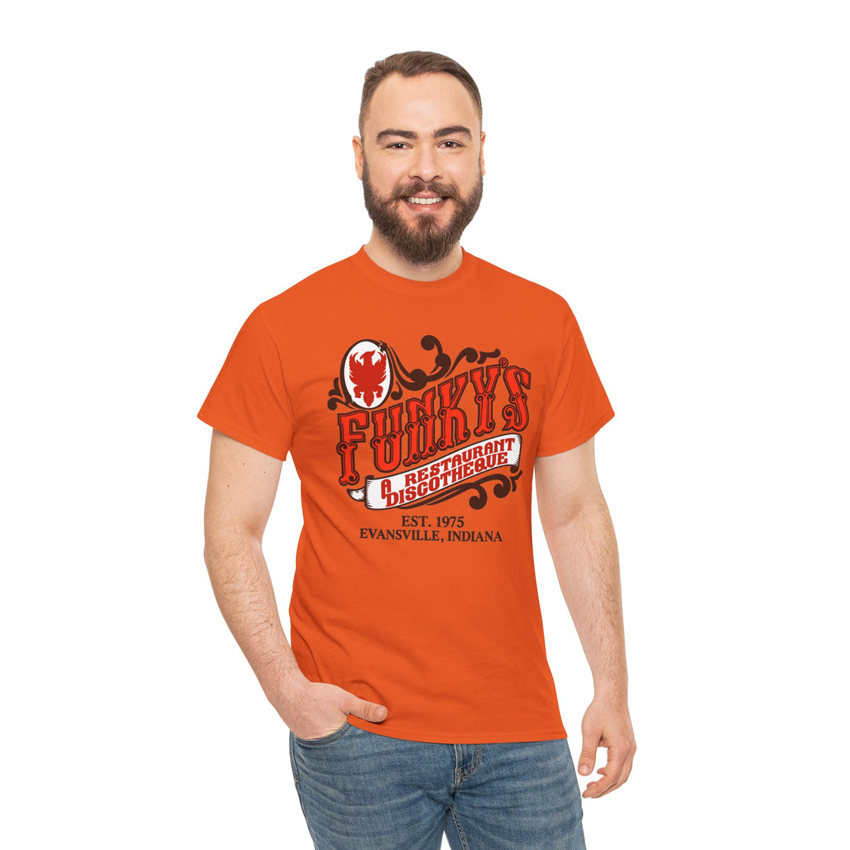 Funky’s Evansville, IN Restaurant & Discotheque Tee — Vintage Evansville, Indiana Graphic T‑Shirt
