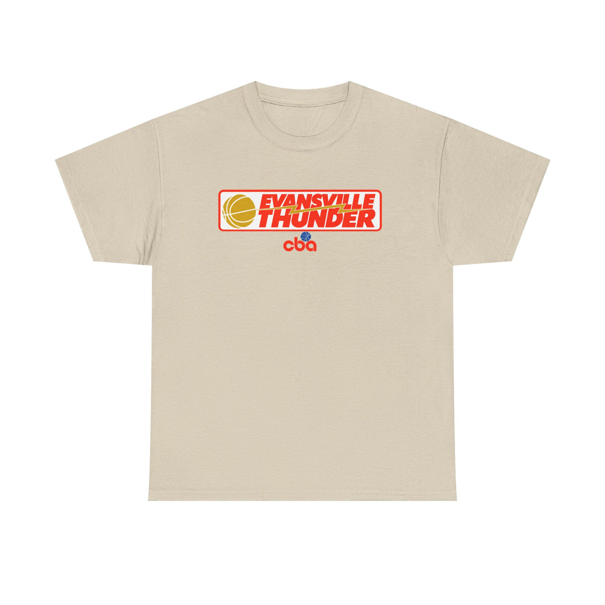 Evansville Thunder Basketball T-Shirt — Retro Logo Tee