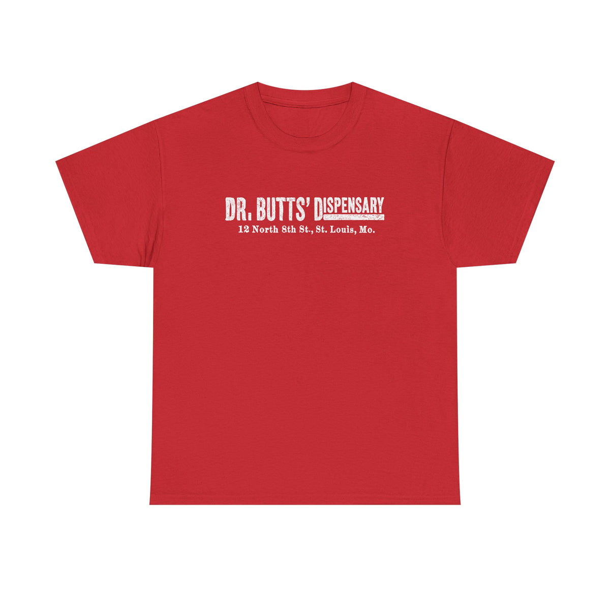 Dr. Butts' Dispensary St. Louis 1881 Tee – Vintage Apothecary Logo Shirt