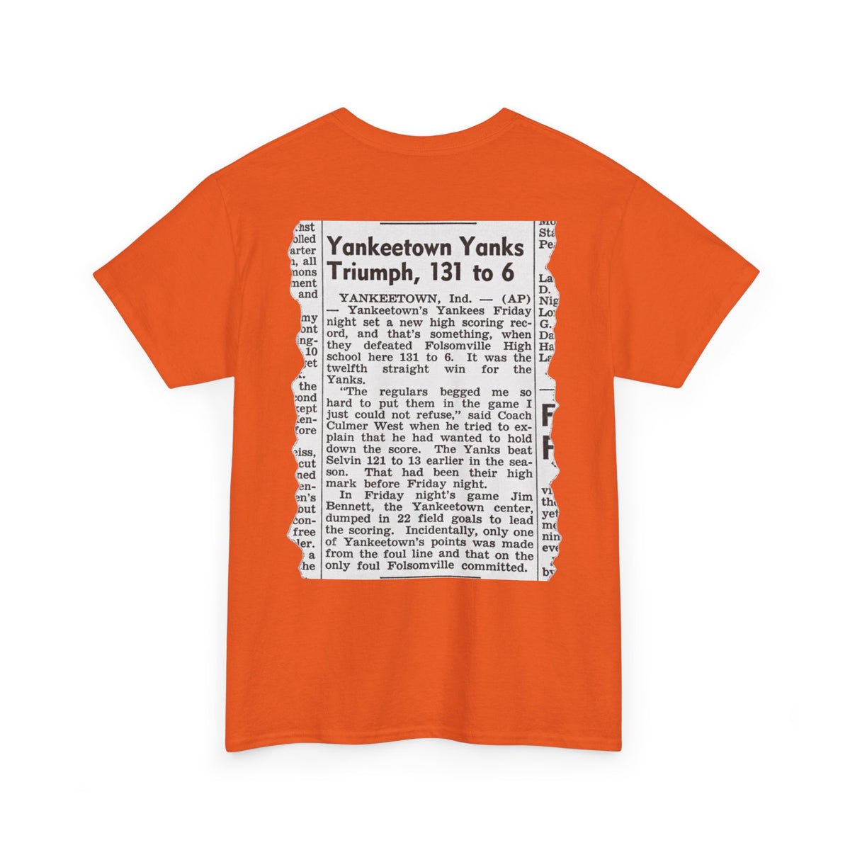 Yankeetown Yanks High School Basketball T-Shirt