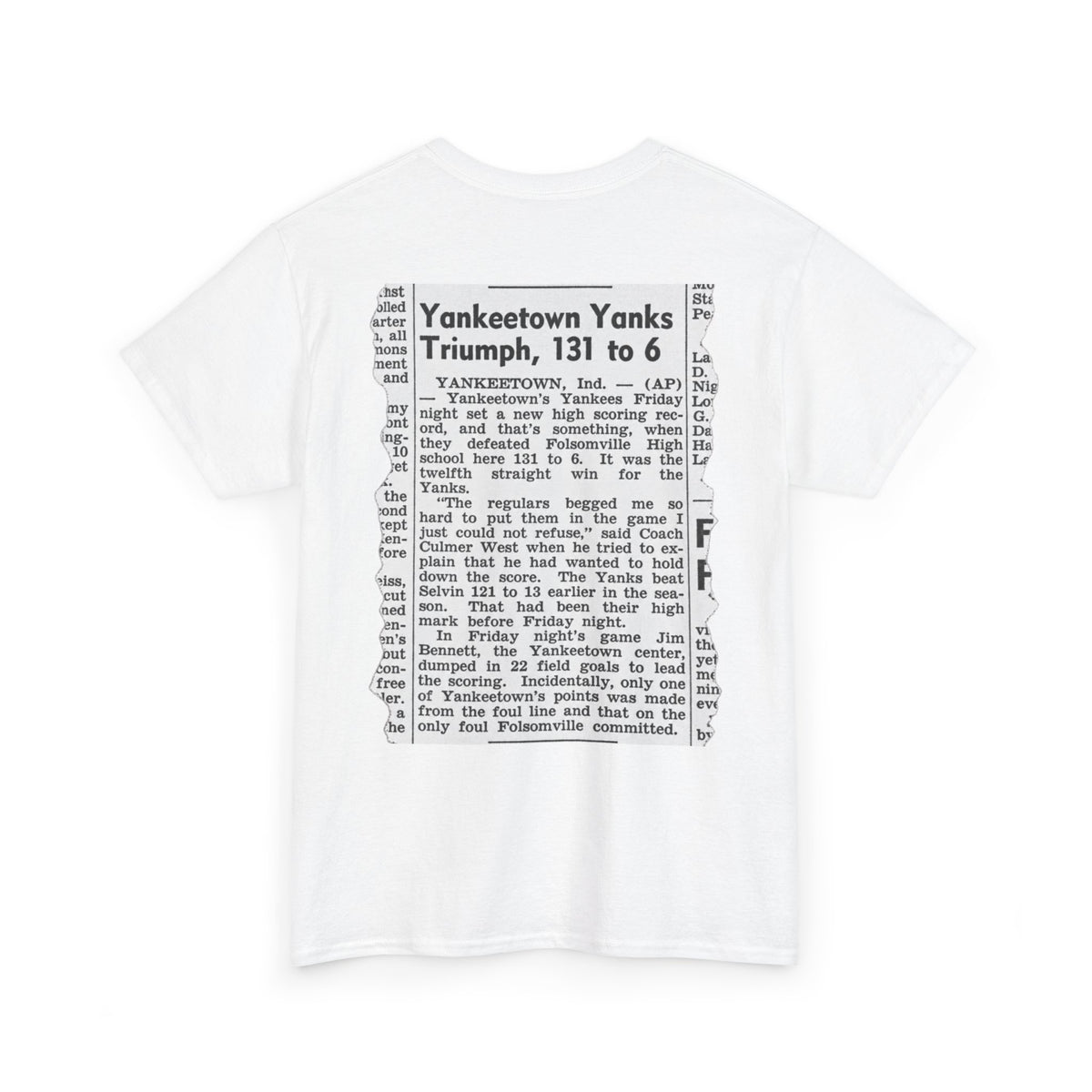 Yankeetown Yanks High School Basketball T-Shirt