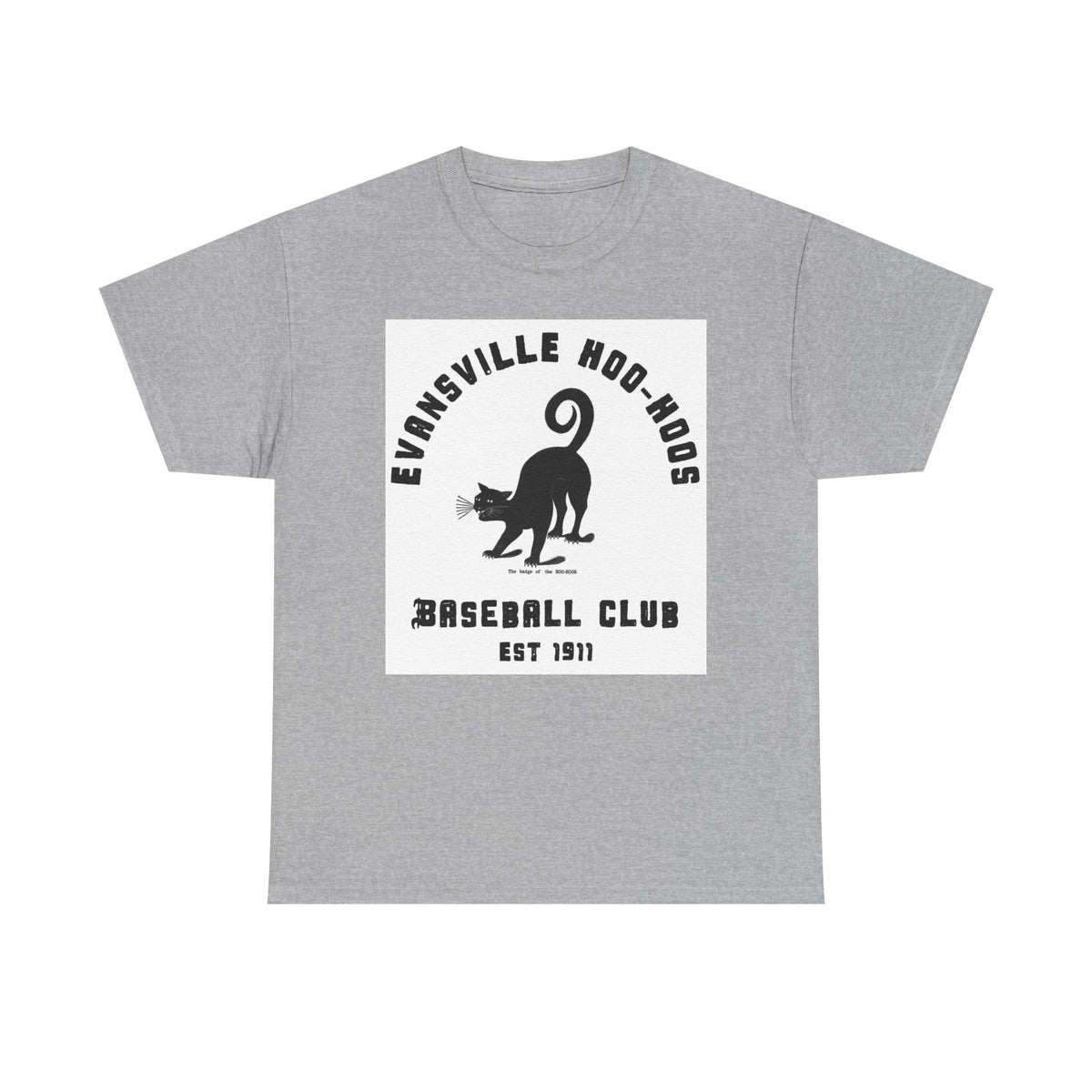 Evansville Hoo-Hoos 1911 Vintage Cat Baseball Tee