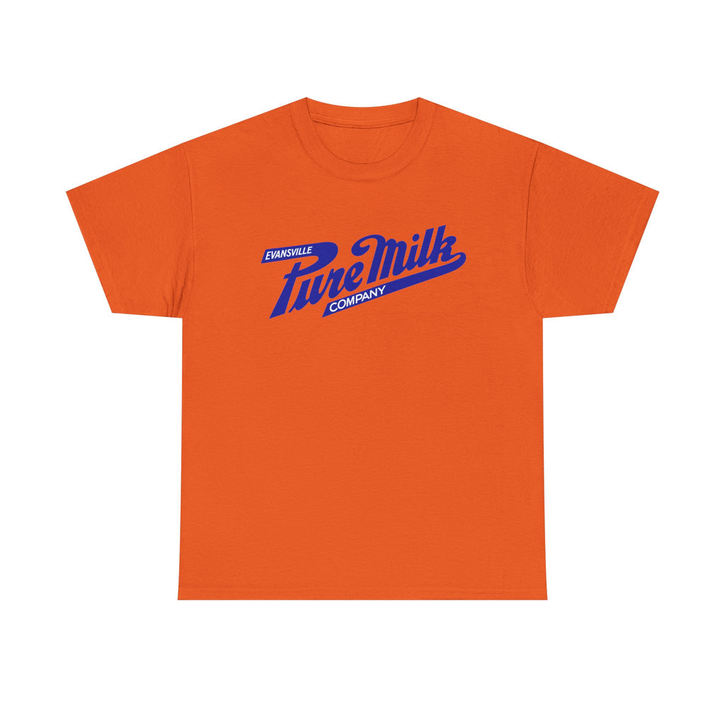 Retro Logo T-Shirt — Vintage Evansville Pure Milk Co. Tee