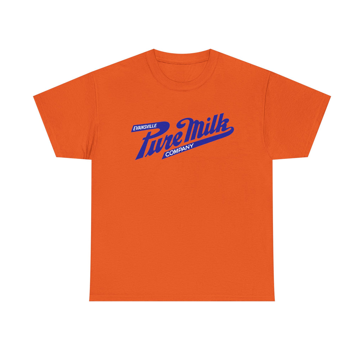Retro Logo T-Shirt — Vintage Evansville Pure Milk Co. Tee