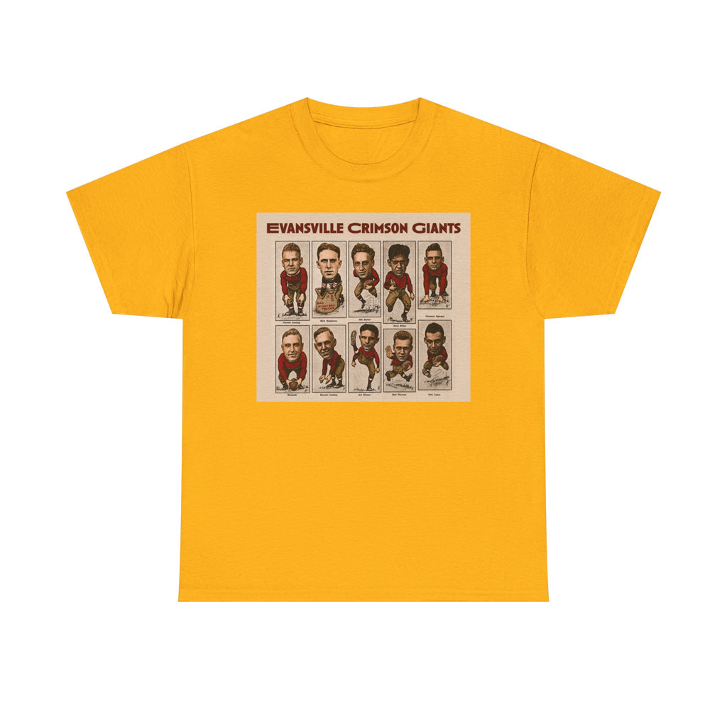 Evansville Crimson Giants Vintage Football Player Card Tee